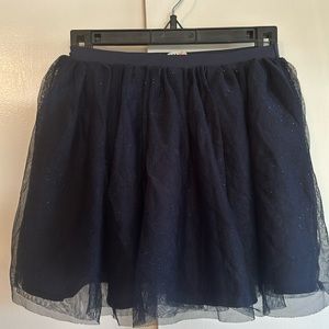 H&M Navy Sparkle Tulle layered skirt 4-6y